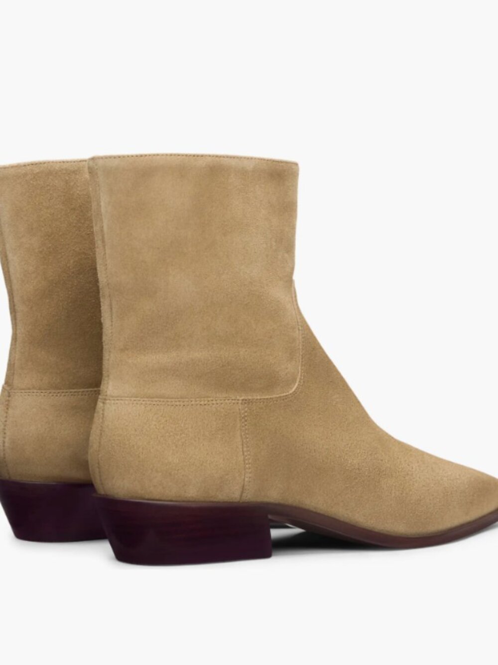Reformation Dominique Ankle Booties - Hazel Suede - Size: 10